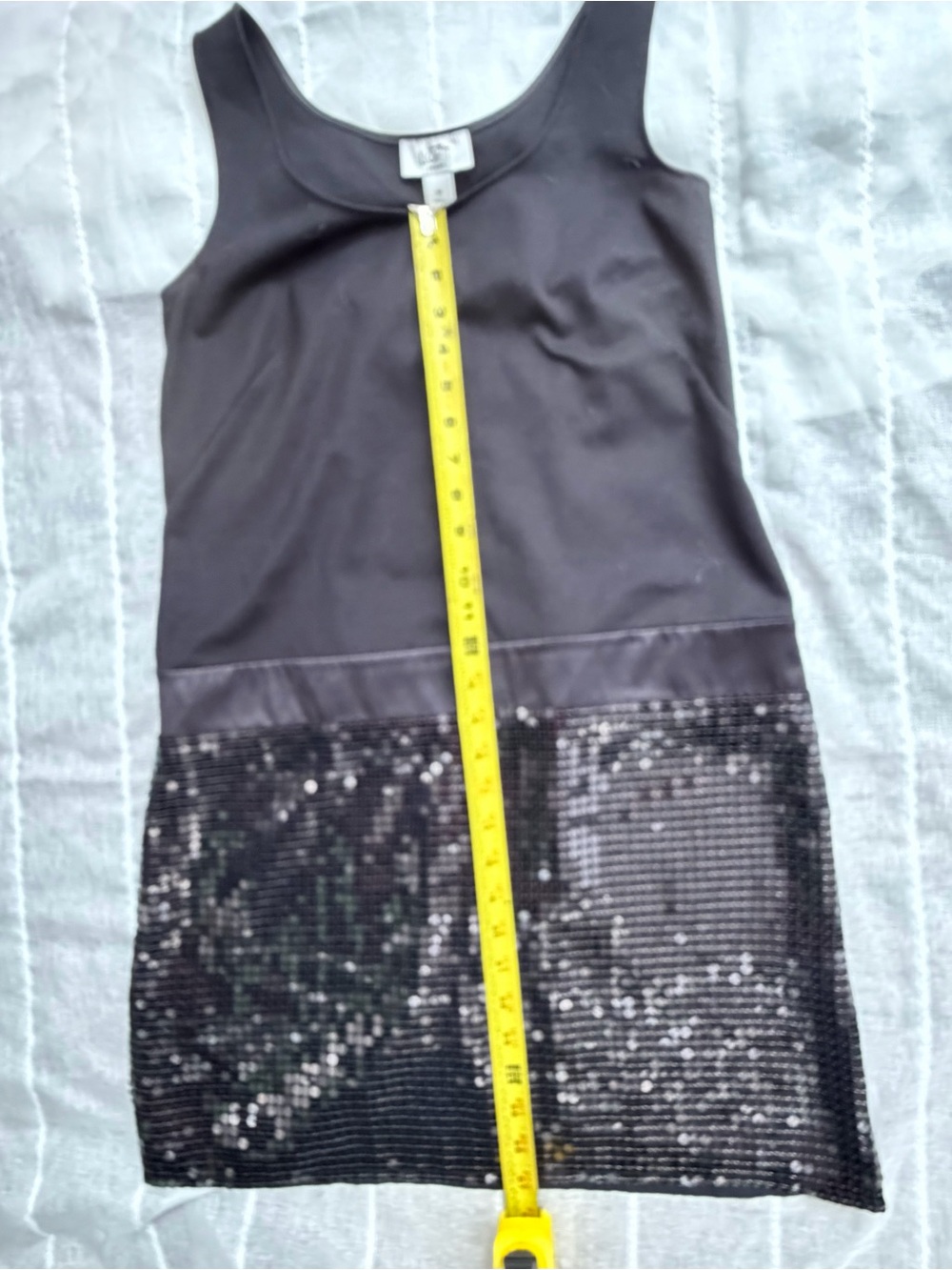 Ann Taylor LOFT 6P Black Sequin Drop Waist Dress Cocktail Holiday Party - Picture 7 of 7